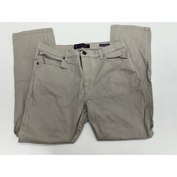 Gloria Vanderbilt Womens Jeans Size 14 Short Missy Amanda Tan Denim - Picture 1 of 13